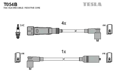 Комплект электропроводки TESLA T054B