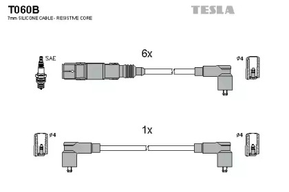 Комплект электропроводки TESLA T060B