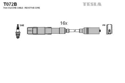 Комплект электропроводки TESLA T072B