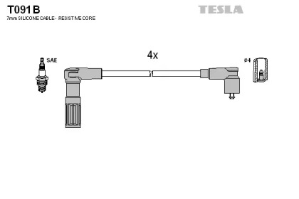 Комплект электропроводки TESLA T091B