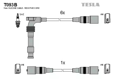 Комплект электропроводки TESLA T093B