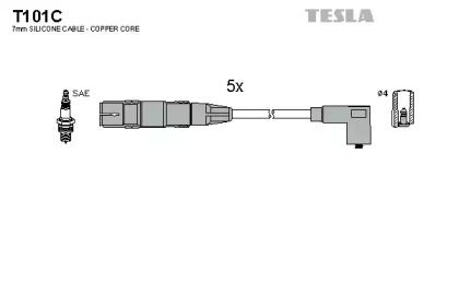 Комплект электропроводки TESLA T101C