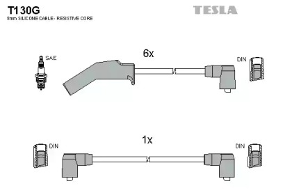 Комплект электропроводки TESLA T130G