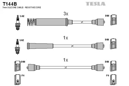 Комплект электропроводки TESLA T144B