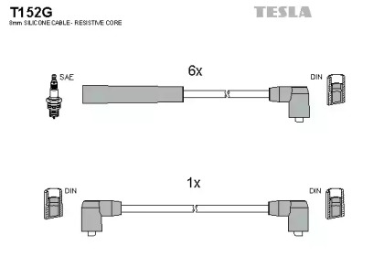 Комплект электропроводки TESLA T152G