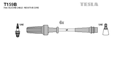 Комплект проводов зажигания TESLA T159B