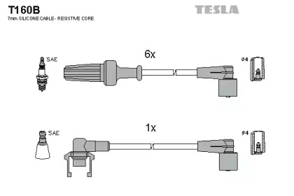 Комплект электропроводки TESLA T160B