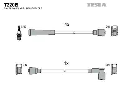 Комплект электропроводки TESLA T220B