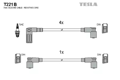 Комплект электропроводки TESLA T221B