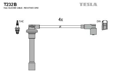 Комплект электропроводки TESLA T232B