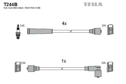 Комплект электропроводки TESLA T244B