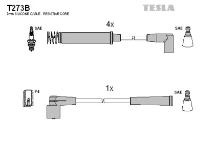 Комплект электропроводки TESLA T273B