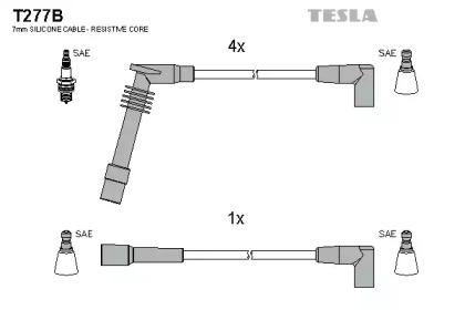 Комплект электропроводки TESLA T277B