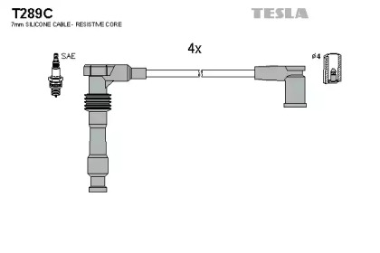 Комплект электропроводки TESLA T289C