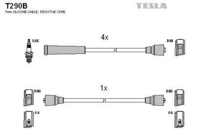 Комплект электропроводки TESLA T290B