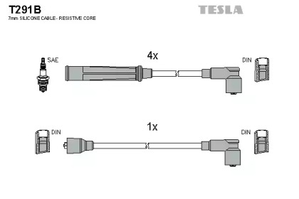 Комплект электропроводки TESLA T291B