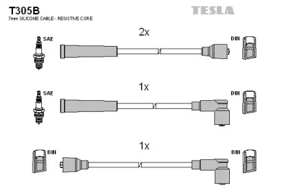 Комплект электропроводки TESLA T305B