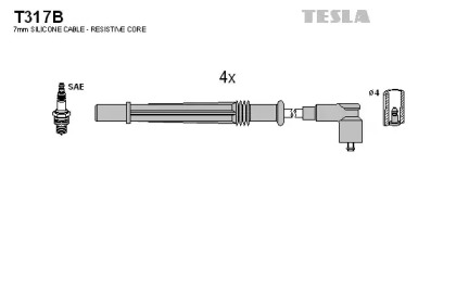 Комплект электропроводки TESLA T317B