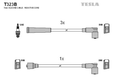 Комплект электропроводки TESLA T323B