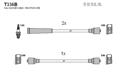 Комплект электропроводки TESLA T336B