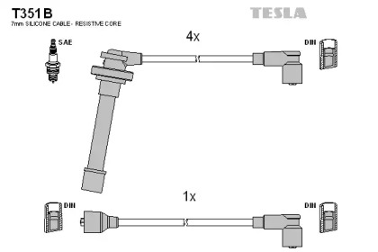 Комплект электропроводки TESLA T351B