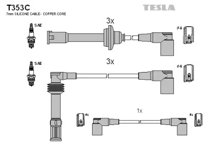 Комплект электропроводки TESLA T353C