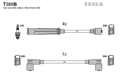 Комплект электропроводки TESLA T380B