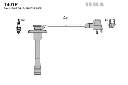 Комплект электропроводки TESLA T401P