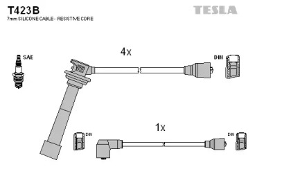 Комплект электропроводки TESLA T423B