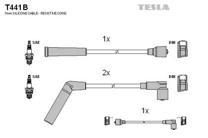 Комплект электропроводки TESLA T441B