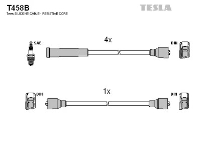 Комплект электропроводки TESLA T458B