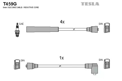 Комплект электропроводки TESLA T459G