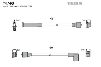 Комплект электропроводки TESLA T474G