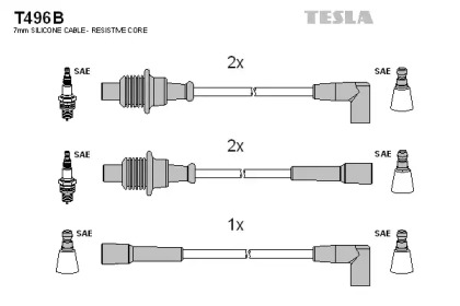 Комплект электропроводки TESLA T496B