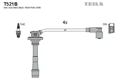 Комплект электропроводки TESLA T521B