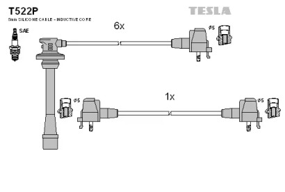 Комплект электропроводки TESLA T522P