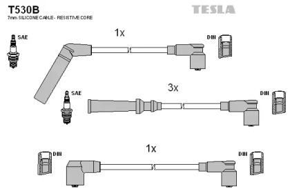 Комплект электропроводки TESLA T530B