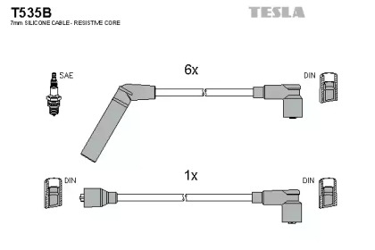 Комплект электропроводки TESLA T535B