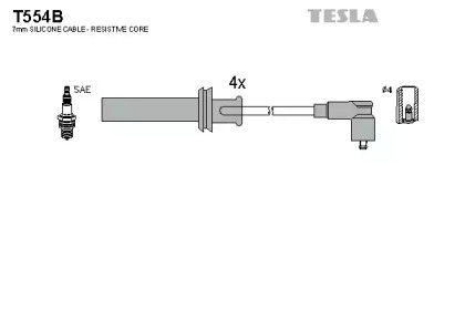 Комплект электропроводки TESLA T554B