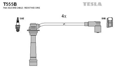 Комплект электропроводки TESLA T555B