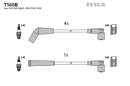 Комплект электропроводки TESLA T560B