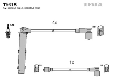 Комплект электропроводки TESLA T561B