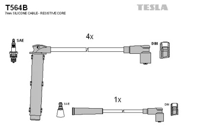 Комплект электропроводки TESLA T564B