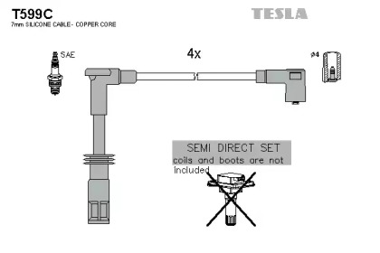 Комплект электропроводки TESLA T599C