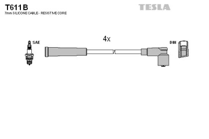 Комплект электропроводки TESLA T611B