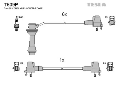 Комплект электропроводки TESLA T639P