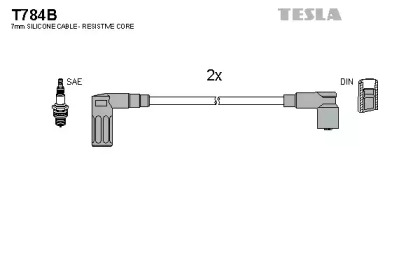 Комплект электропроводки TESLA T784B