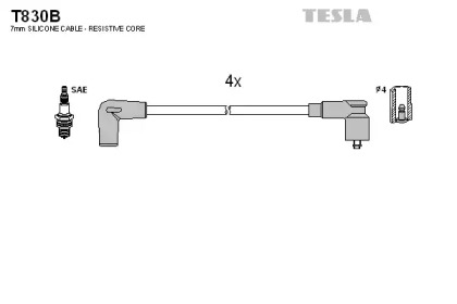 Комплект электропроводки TESLA T830B