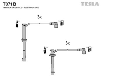 Комплект электропроводки TESLA T871B