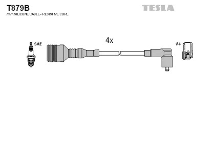 Комплект электропроводки TESLA T879B